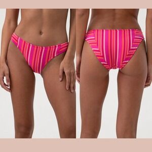 NWT $78 Trina Turk‎ [ 10 ] Marai Low Rise French Cut Swim Bottom Pink #U1295